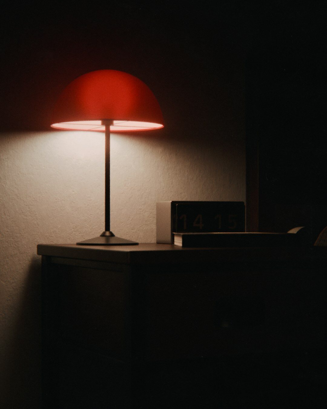 mysterious book on nightstand