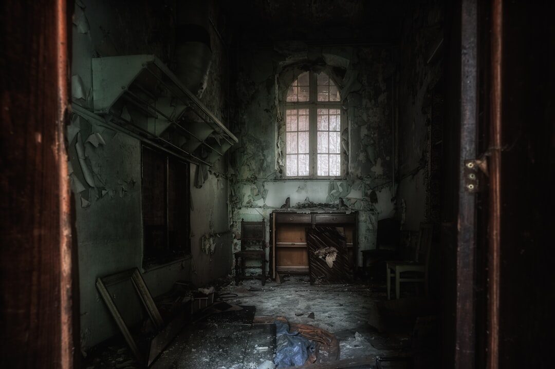 old abandoned house interior